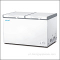 Congelador de caixa de refrigeração inferior 252L com porta dupla